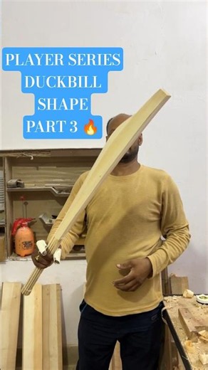 🏏 Player Series Cricket Bat Making Process | Part 3 | Crafting the Perfect Duckbill Shape 🔥 #cricket