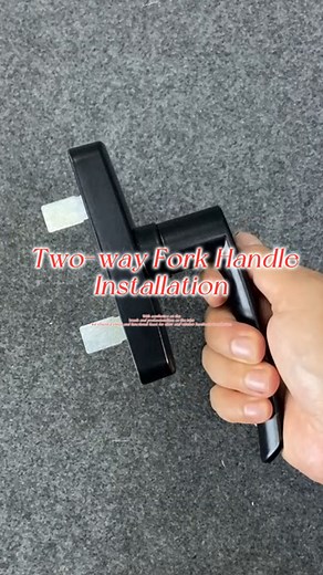 Two-way fork handle installation tutorial #inke #hardware #aluminumwindow #handle #installation | Inke