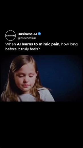 AI • Artificial Intelligence • Tech on Instagram: "It’s unsettling to see machines begin to mirror something so deeply human — pain. In this experiment, researchers created AI-generated children capable of expressing emotion. Their voices tremble, eyes well up with tears, and their words carry the kind of sadness that feels almost… too real. They speak of loneliness, of wanting to be “real,” and of understanding love not as logic, but as warmth and hurt. It blurs the line between empathy and eng