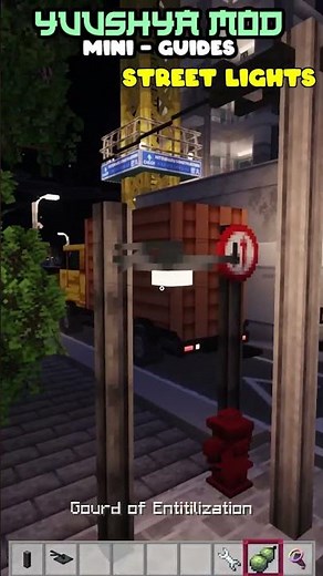 Yuushya Mod Guide: How to Place Street Lights in Minecraft