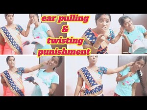 Ear pulling punishment for a girl / Teacher ear pulling vlog / Ear pulling twisting challenge / D...