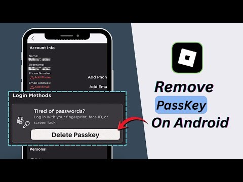 How to Remove Passkey in Roblox on Android (Turn Off Passkey Login) | 2026
