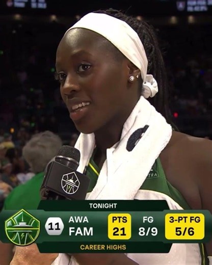 Awa Fam postgame sideline interview (part 1)