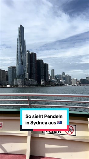 Wer braucht schon langweilige Pendelstrecken, wenn man Harbour-Views haben kann? 😎 #sydneylife #pendeln #morningroutine #citylife #vlog