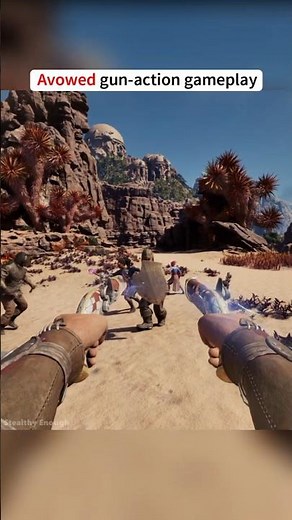 Avowed with guns gameplay