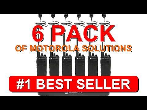 6 Pack of MOTOROLA SOLUTIONS RDU4100 Two Way Radio Walkie Talkies - B012Y1D8QK