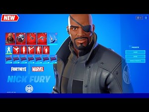 NICK FURY Fortnite (S.H.I.E.L.D.) Full Set/Bundle Showcase シ