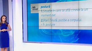 Pe cuvânt, cu Ana Iorga. Nu e greșit să spunem ”postură” cu sensul de ”ținută”