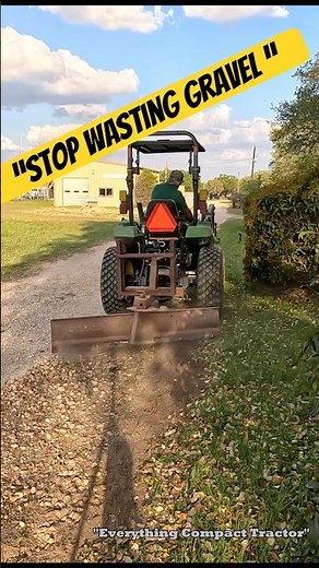 Most Tractor Owners Use a Grader Blade WRONG… Stop Wasting Gravel! #shorts