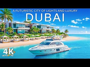 Dubai 4K 🌴 Luxury Cityscape & Golden Beaches Aerial Views with Deep House Chill Music