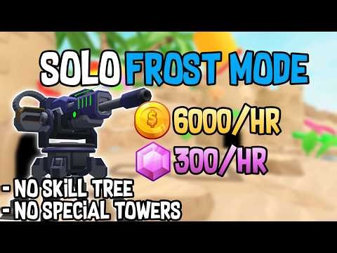 Solo Triumph Frost Mode Easy Coins & Gems | Tower Defense Simulator