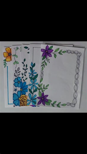 5 Easy and beautiful border designs