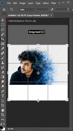 Crop Tool in Photoshop – Set Image Size Perfectly 📐