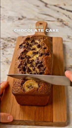 Chocolate Banana Cake .. #recipe #baking