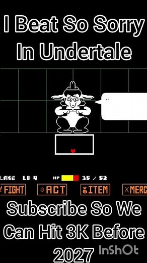 I Beat So Sorry In #undertale