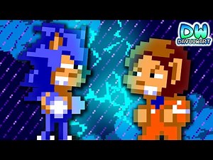 Sonic VS Alex Kidd (Un combate SURREALISTA!) 🦔🆚🍩 | animación/parodia de DavuuWart