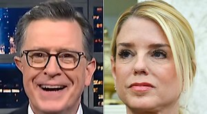 Stephen Colbert Taunts Pam Bondi With 5 'Heartfelt' Words After Trump Fired Her