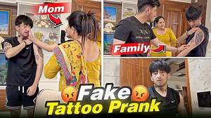 Fake Tattoo Prank On my Family 😭 🤬 Bohot Mara😩 As Gaming #highlightseveryonefollowers #viralreelsfacebook #funnyvideos #prankvideo #prank #viralvideoシ #viralreels #memes #asgaming #funnymemes #funnymoments #AkshayRana | As Gaming