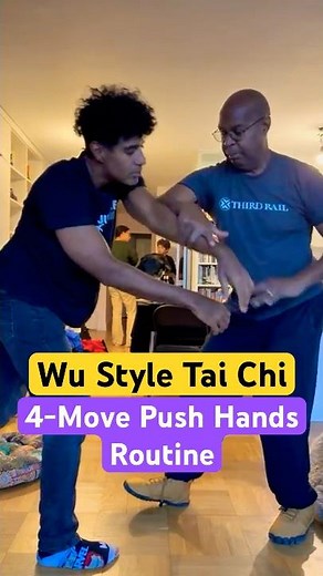 4-Move Push Hands (Wu Style Tai Chi) w/ My Father 4X Taiji World Cup Champion Jan C. Childress ☯️🏆