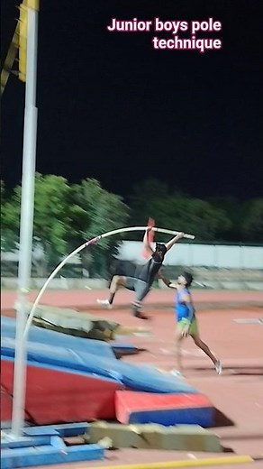 junior boys pole vault technique #shortvideo #trackandfield #viralvideo #athletics