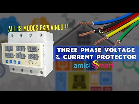 All 18 Customizable User Modes of the amicismart 3 PHASE VOLTAGE & CURRENT PROTECTOR !!