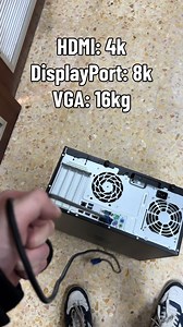 VGA vs. DisplayPort: 16K vs. 8K Display Resolution