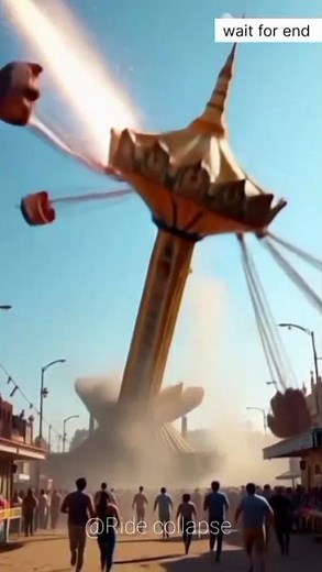 Pendulum Ride Snaps Mid-Air | Shocking Amusement Park Disaster Caught in 4K
