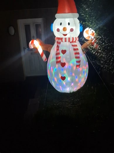 8ft Inflatable Snowman for Holiday Decorations