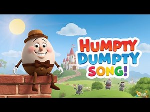 🎵 Humpty Dumpty 3D Song for Kids | Funny Egg Falls & Friends Help Again!!