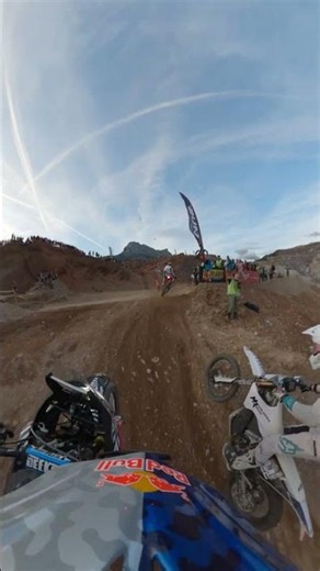 Front row seat to the dirt action 👀 full onboard live on Red Bull Motorsports YouTube 🤘