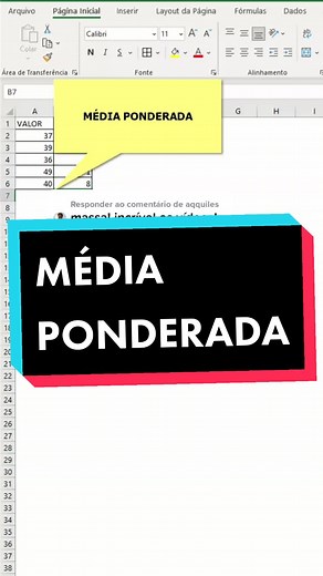 Como Calcular a Média Ponderada no Excel - Tutorial Passo a Passo