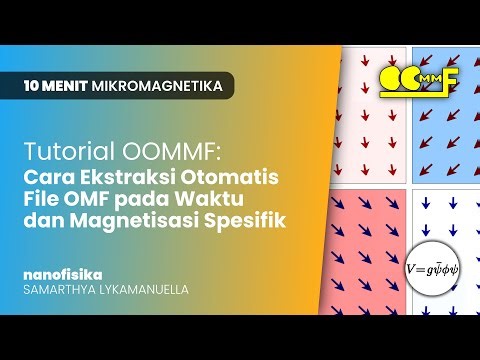 Tutorial OOMMF: Cara Ekstraksi Otomatis File OMF pada Waktu Spesifik | 10 Menit Mikromagnetika