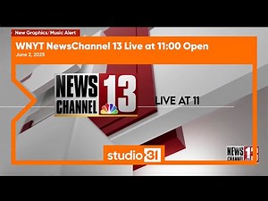 WNYT NewsChannel 13 Live at 11:00 Open, 6/2/2025 (New Graphics/Music)