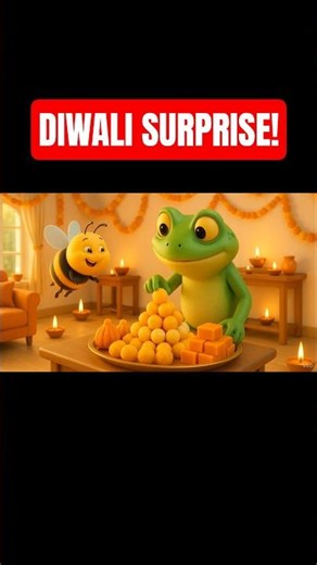 Honey Prank Gone Wrong! 😂🐝🐸 | Funny Frog & Bee Story | Diwali Special