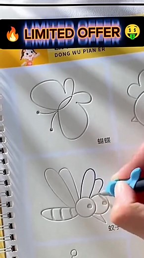 ✍️ Magic Practice Book – Set of 4 💫 ✨ Write, Erase & Reuse! ✅ Disappearing Ink Technology – Write, watch it vanish & practice again ✅ Boosts Handwriting & Motor Skills – Perfect for ages 3–8 ✅ Fun & Interactive Learning – Alphabet, Numbers, Drawing & More ✅ Eco-Friendly & Reusable – Save paper, save money ✅ Perfect for Early Learning & Homeschooling | Pyari walls