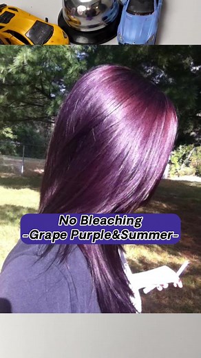 Grape Violet Hair Color Trends 2024 | Purple Hair Dye Ideas