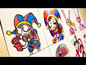 Drawing FNF VS ORIGINAL DIGITAL CIRCUS | Amazing Digital Circus