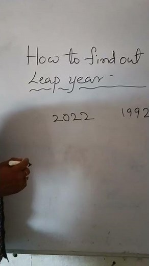 How to find out leap year