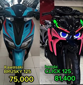 1.7M views · 8.9K reactions | Kawasaki BRUSKY 125 or Honda click 125 #kawasaki #brusky125 #hondaclick125iv3 #MODENAS #vario125 | Jay sasam TV | Facebook