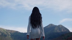 Young Beautiful Woman Walking Enjoying Scenic Nature Views | Premium Stock Video Footage