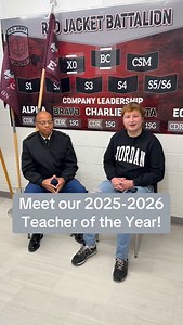 A moment of recognition and reflection: Senior Class President interviews our Teacher of the Year on the meaning of teaching and leadership. ✨ | Jordan Vocational High School College and Career Academy