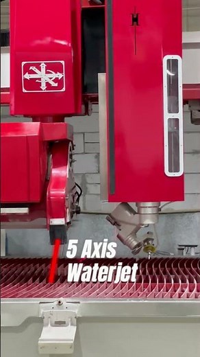 5 Axis CNC Saw Jet in Motion | Bridge Saw & Waterjet Cutting Machine