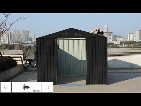 Step-by-Step Assembly Guide: Modern Metal Garden Shed & Outdoor Tool Storage