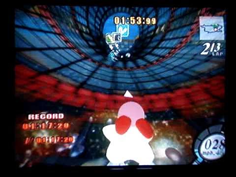 Kirby air ride - Time attack - Checker knights under 3:55:00 with Warpstar (3:49:62)