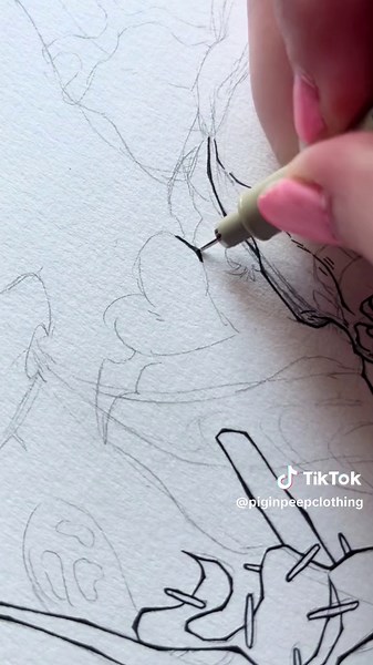 I’m gonna draw your OC with mine and you can’t stop me ♪(´ε｀ ) #Art #TraditionalArt #WIP #ArtFight #Artfight2024 #Manga #Furry