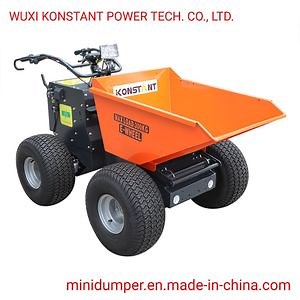 [Hot Item] 4WD Mini Dumper Eléctrico con Neumático de Césped para Uso en Construcción