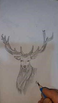 How to draw a deer’s head#drawing#shorts#art