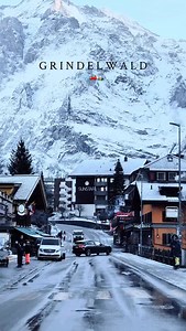 145K views · 11K reactions | Driving into Grindelwald feels like entering a softer world. Snow on the roofs, quiet roads, and mountains that look even bigger in winter. Some places are meant to be seen slowly, through the silence of a cold morning. #Grindelwald #Switzerland #JungfrauRegion #SwissAlps #WinterDrive #SnowRoads #BeautifulDestinations #TravelEurope #SlowTravel #AlpineVibes #WinterInSwitzerland #MountainViews #CinematicTravel #QuietMoments #TravelSwitzerland | Marco & Flo | Facebook