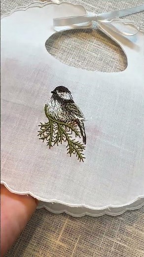 Tiny Chickadee Machine Embroidery