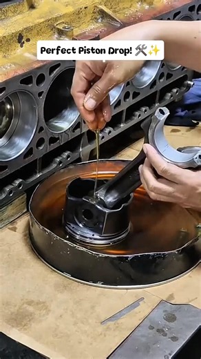 Perfect Piston Installation! ⚙️ #shorts #mechanic